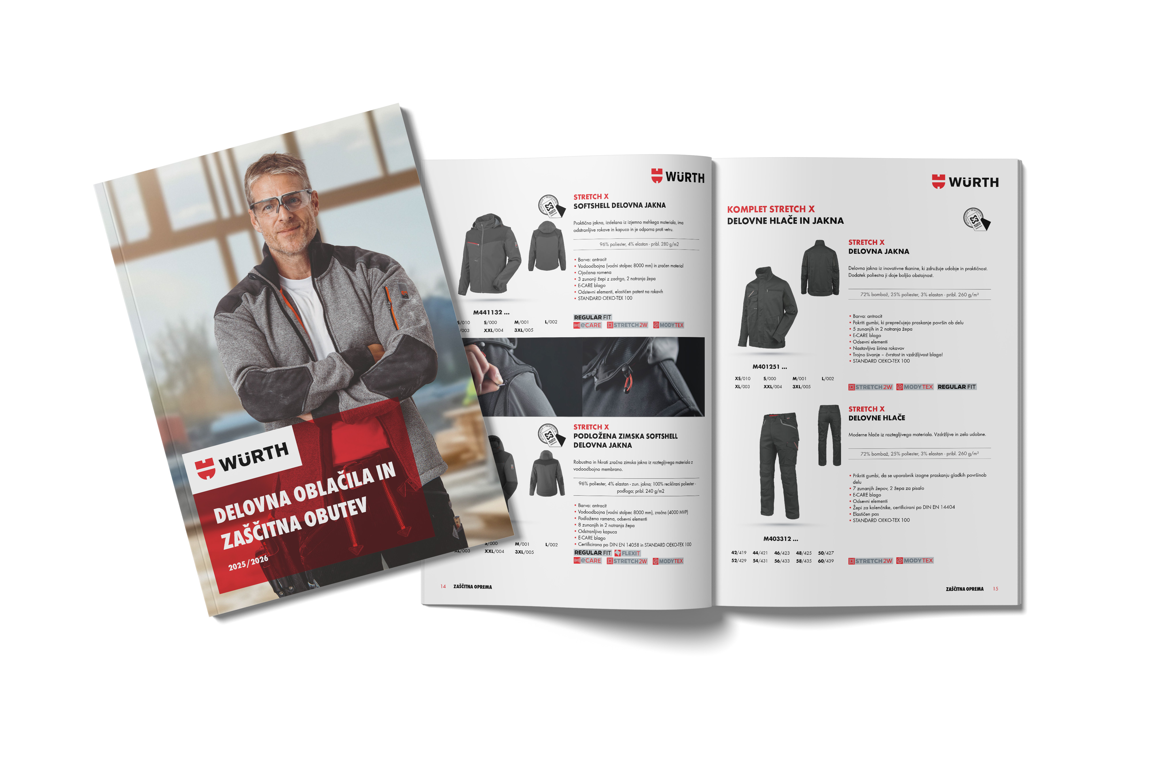 Delovna oblačila in obutev 2025